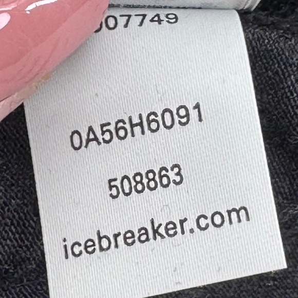 Icebreaker ZoneKnit 125 Thermal Leggings Women Large Black Wool Base Layer NEW - Picture 7 of 8